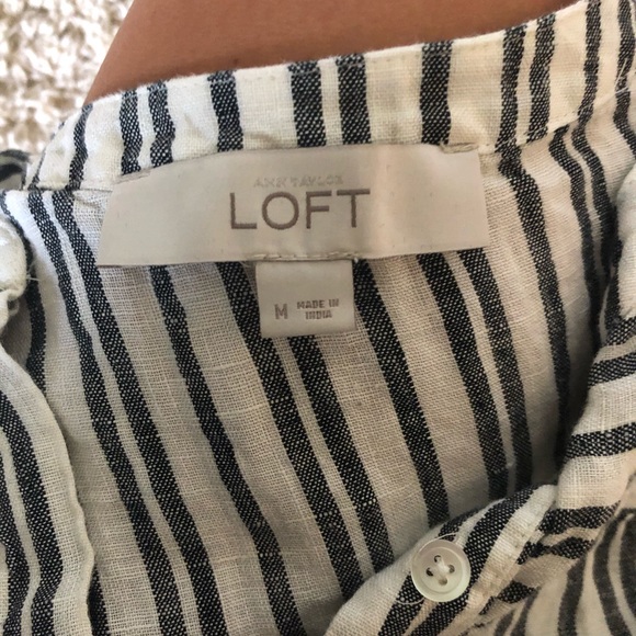 Loft Top with Navy Stripes - Picture 2 of 4